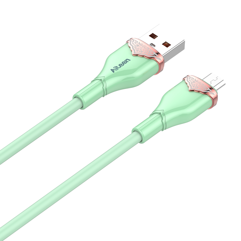 A18-MGN Micro Data Cable 1m 30W Fast Charging Green Color